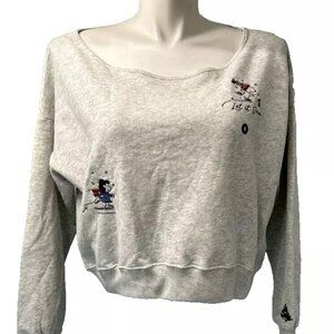 Hollister Grey Snoopy Let It Snow Sweatshirt Women's Sz M NWT